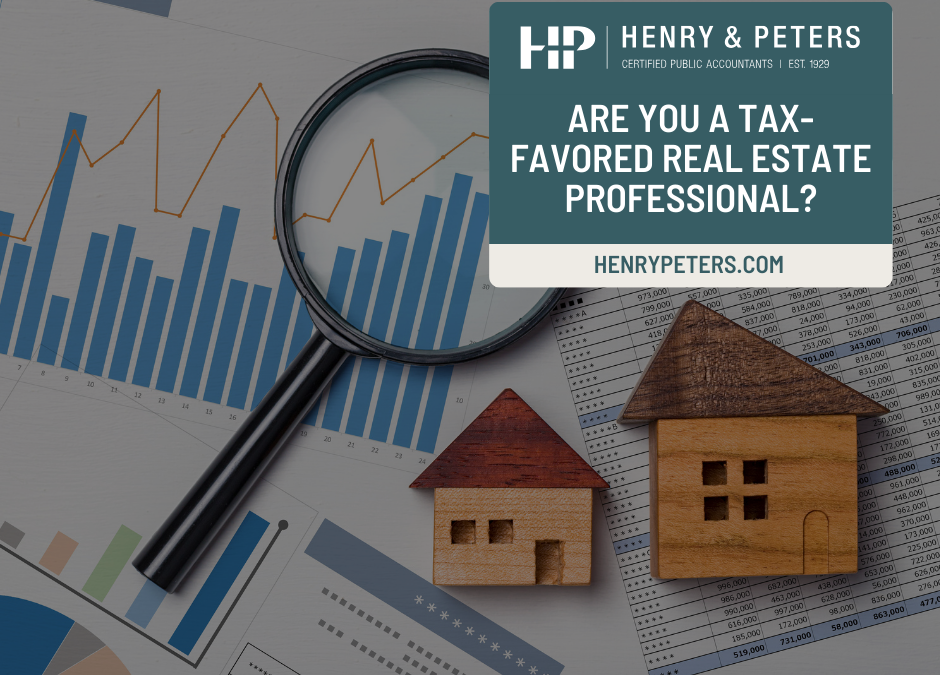 Are you a tax-favored real estate professional?