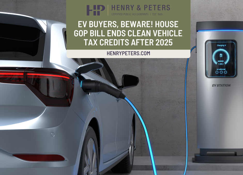 EV buyers, beware! House GOP bill ends clean vehicle tax credits after 2025