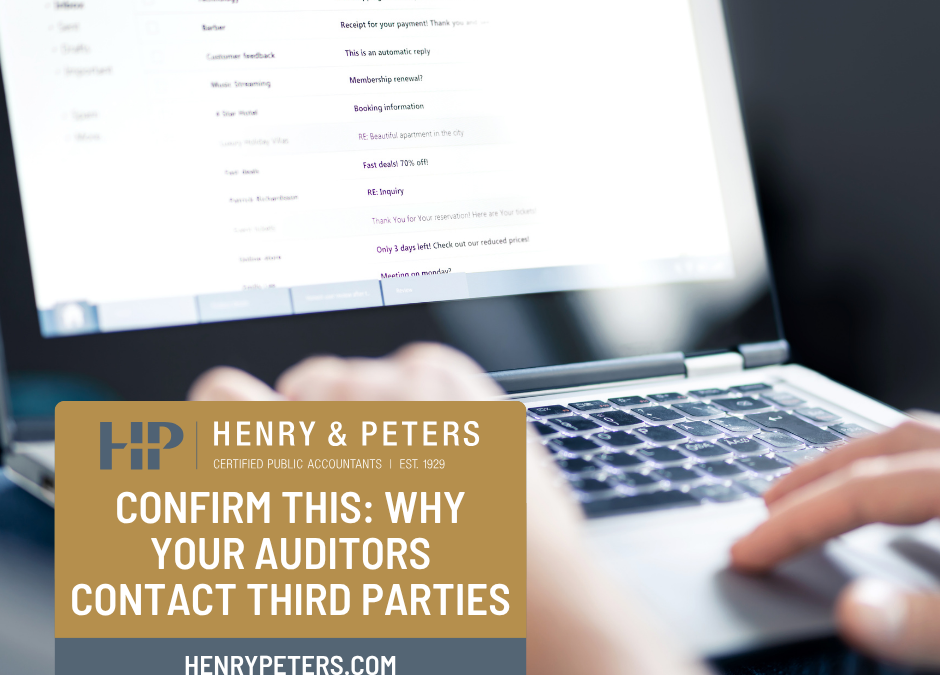 Confirm this: Why your auditors contact third parties