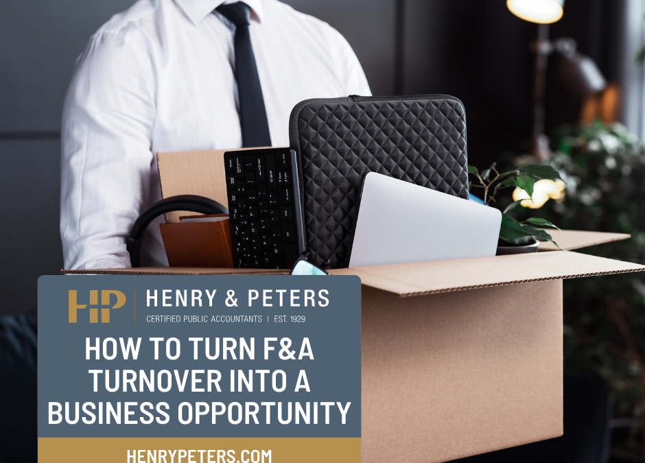 How to turn F&A turnover into a business opportunity