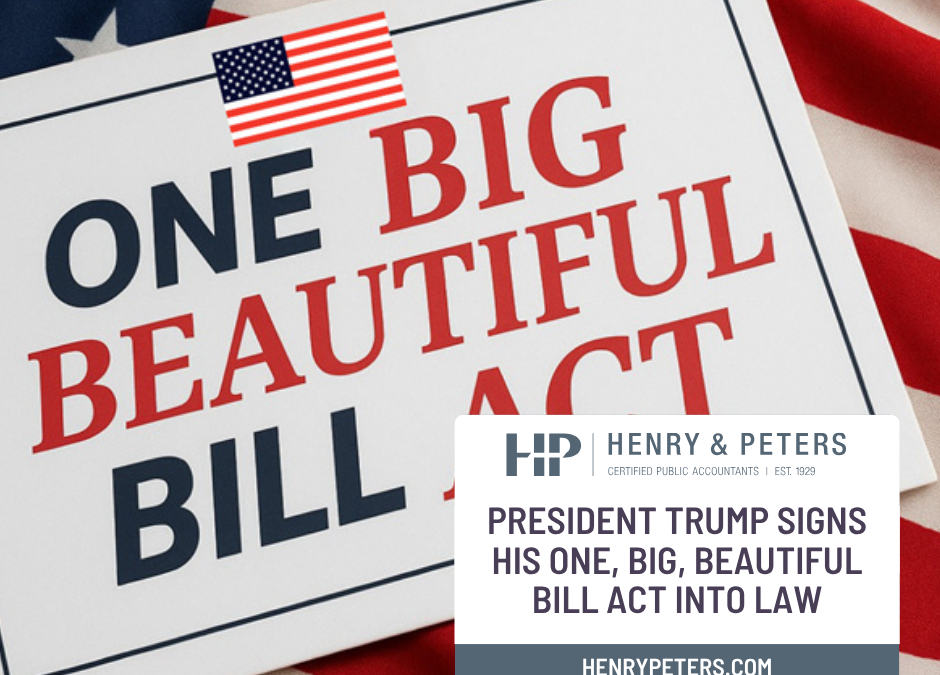 President Trump signs his One, Big, Beautiful Bill Act into law