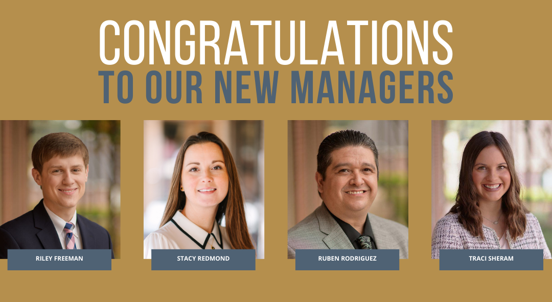 Congrats to our New Managers!