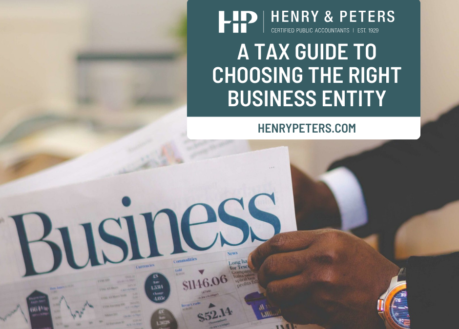 A tax guide to choosing the right business entity