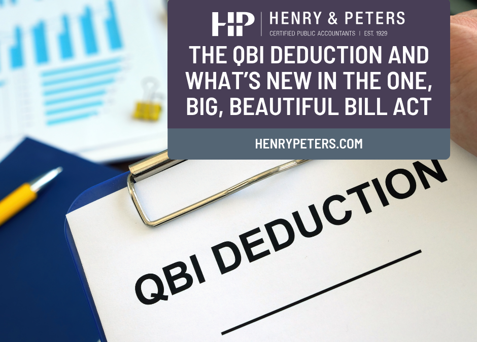 The QBI deduction and what’s new in the One, Big, Beautiful Bill Act