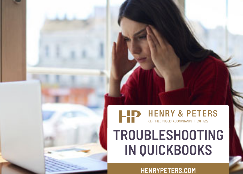 Troubleshooting in QuickBooks