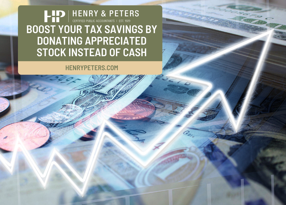Boost your tax savings by donating appreciated stock instead of cash