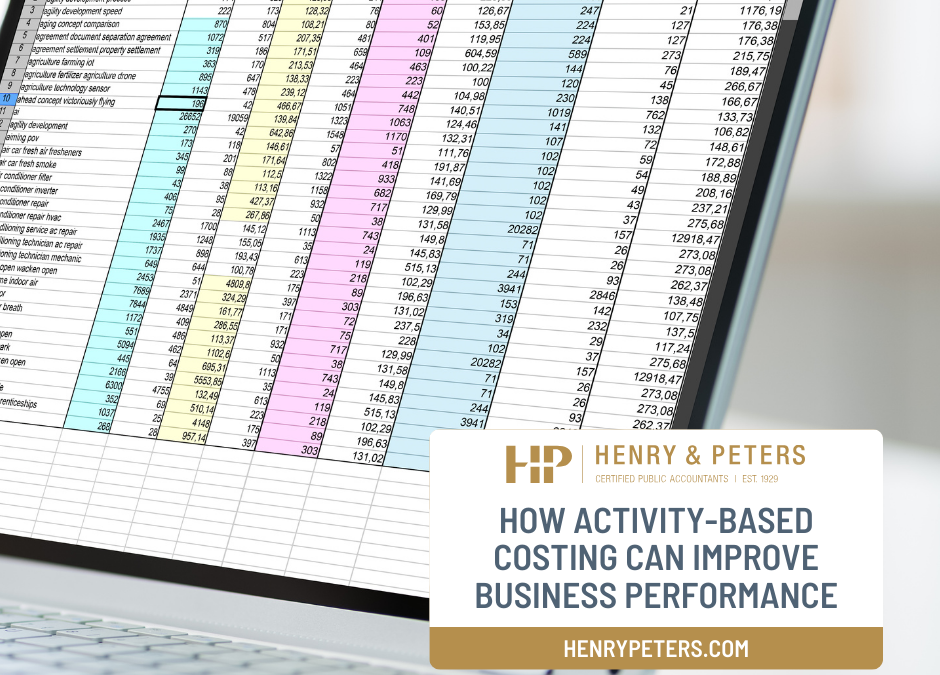 How activity-based costing can improve business performance