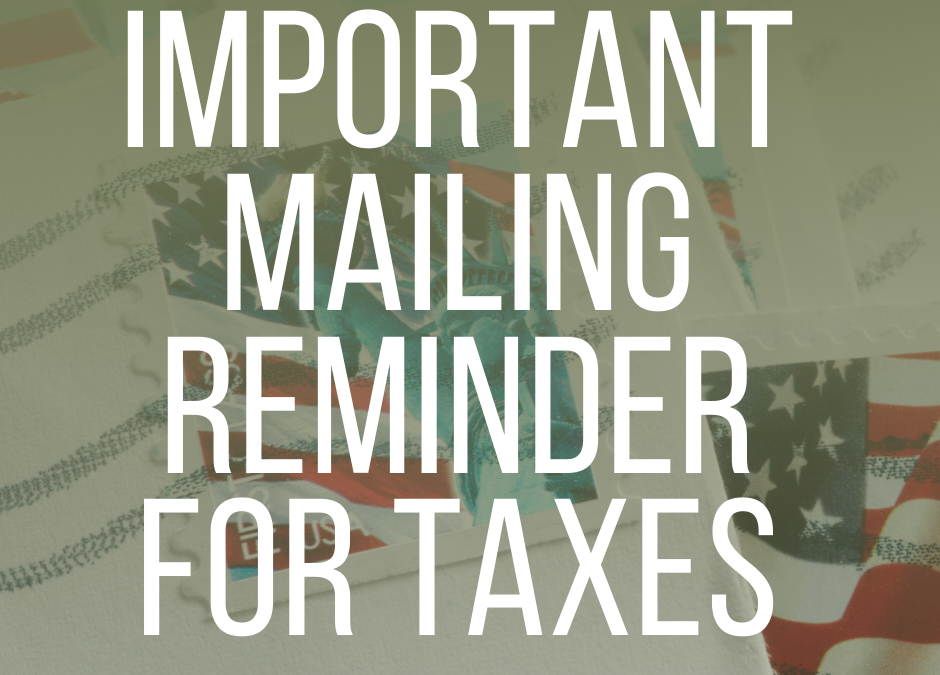 Restrictions the USPS is imposing and why “last minute” might not work this year