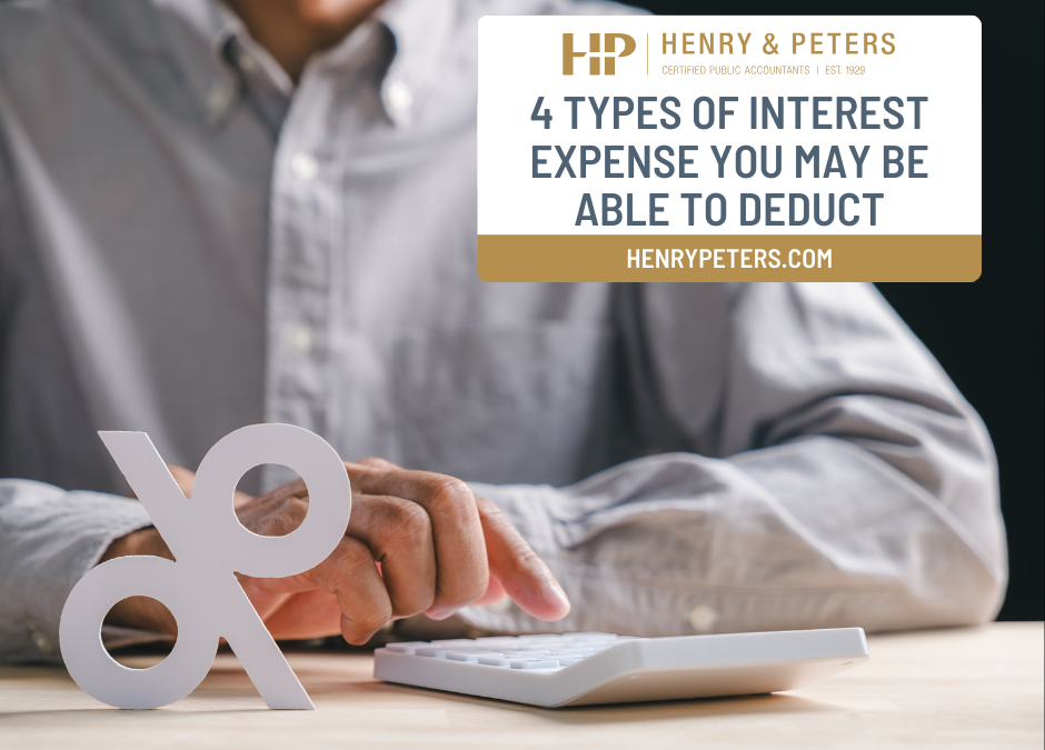 4 types of interest expense you may be able to deduct