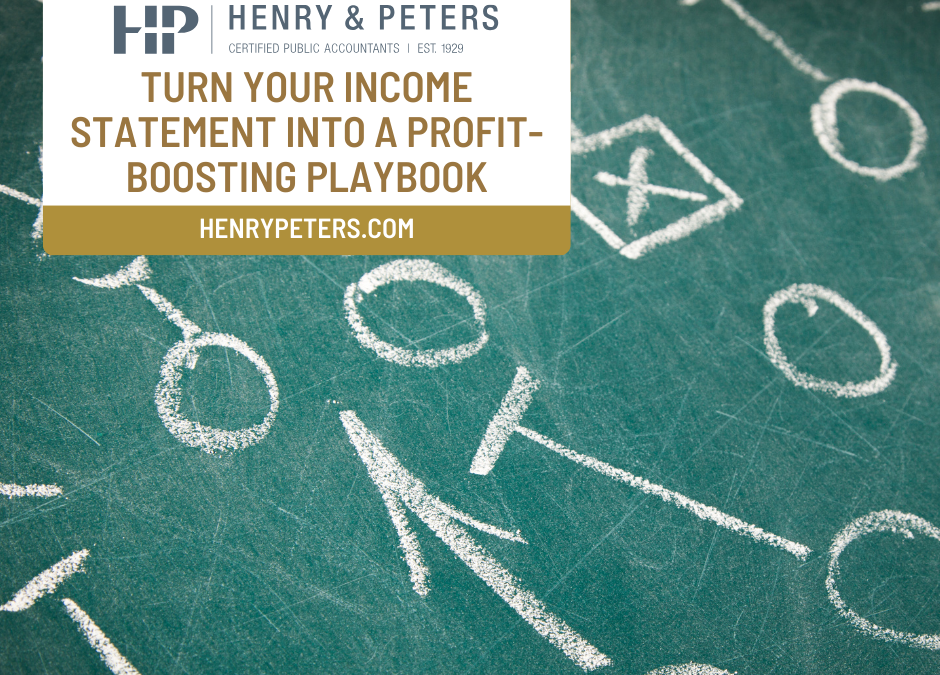 Turn your income statement into a profit-boosting playbook