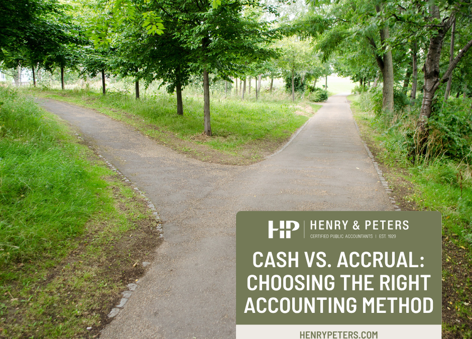 Cash vs. accrual: Choosing the right accounting method