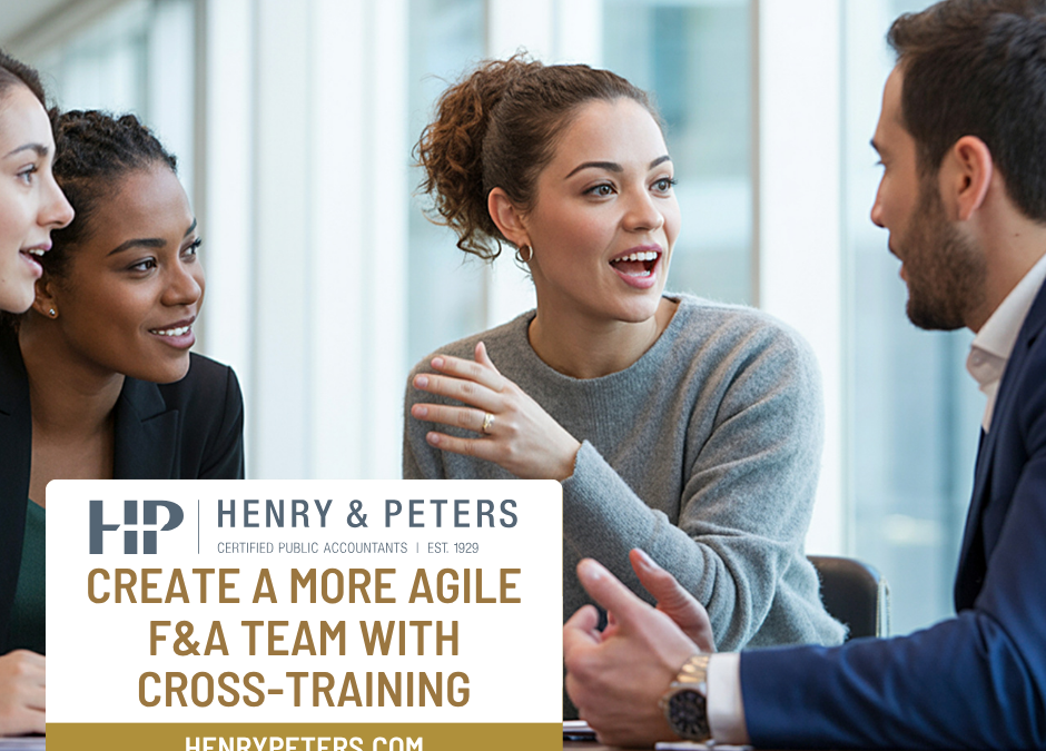 Create a more agile F&A team with cross-training