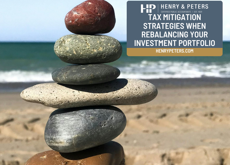 Tax mitigation strategies when rebalancing your investment portfolio