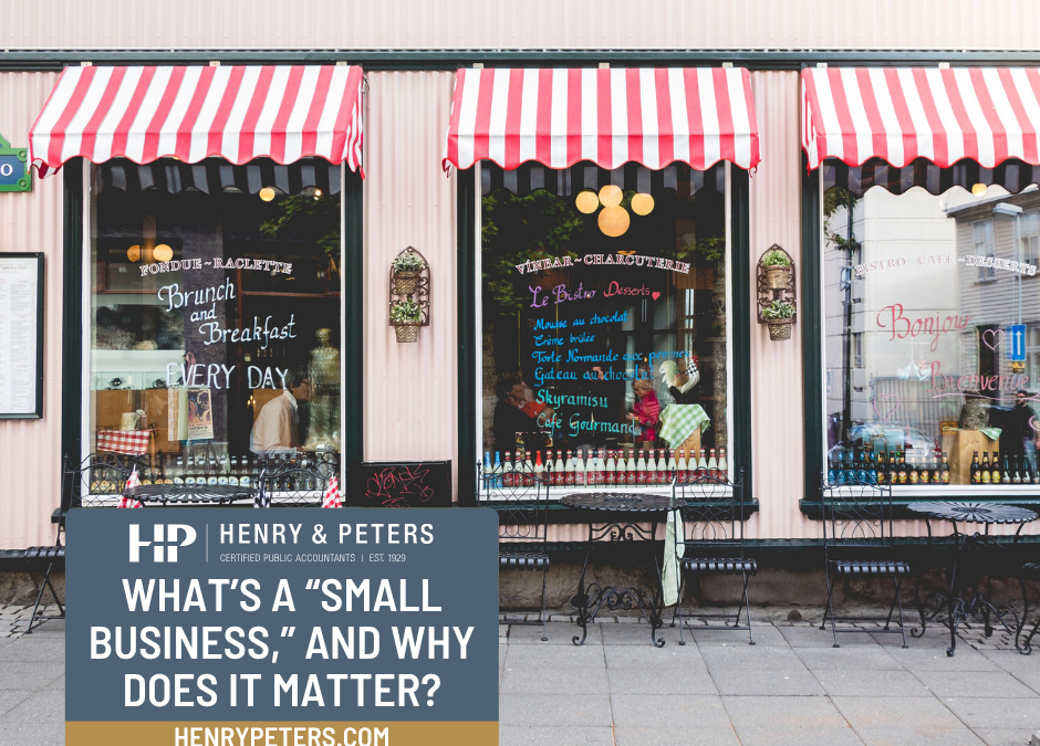 What’s a “small business,” and why does it matter?
