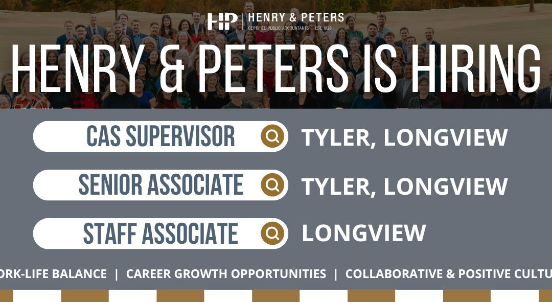 Henry & Peters is Hiring