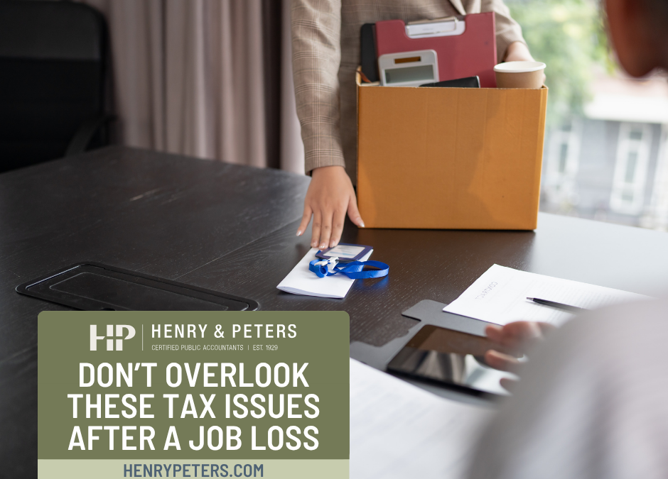 Don’t overlook these tax issues after a job loss