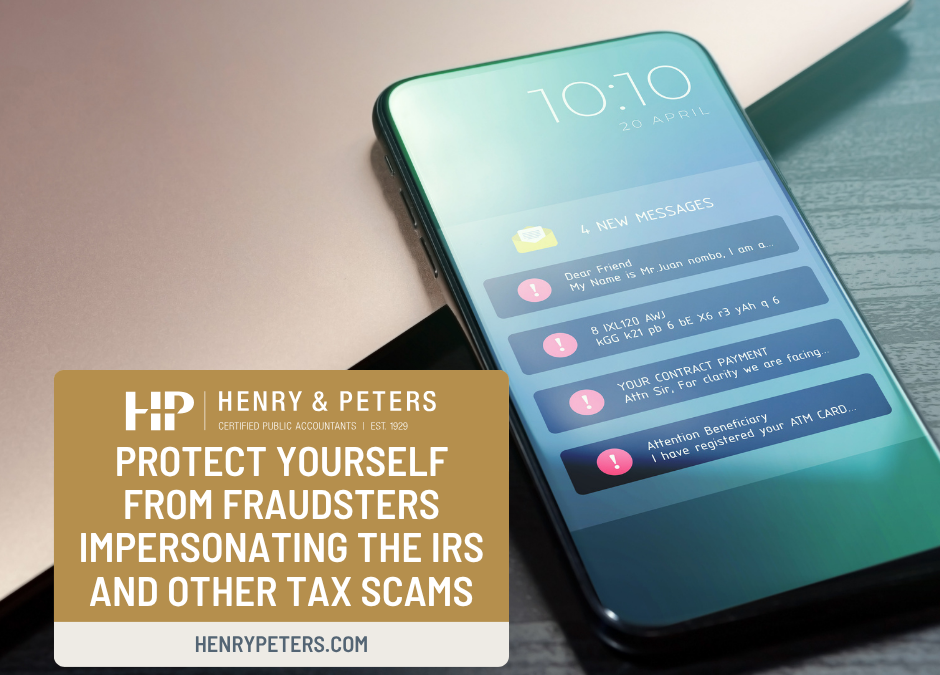 Protect yourself from fraudsters impersonating the IRS and other tax scams