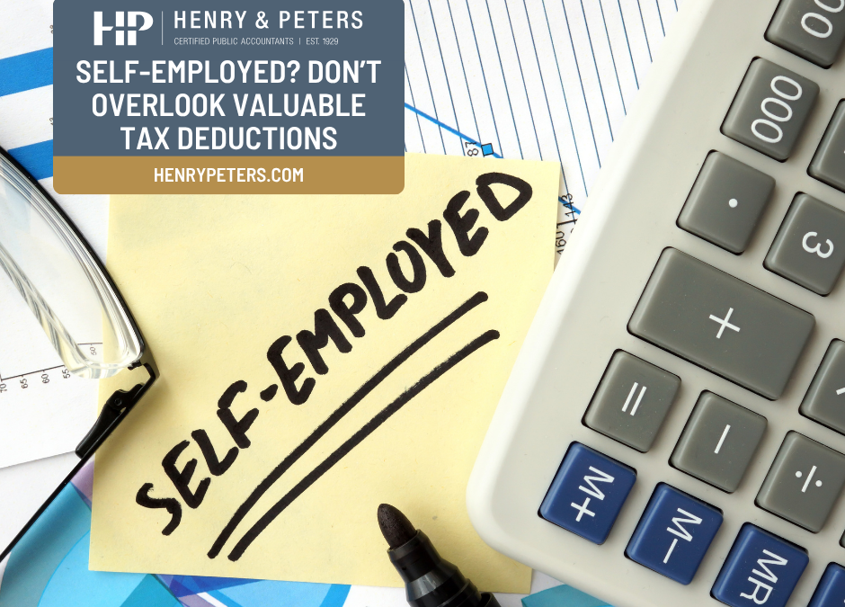 Self-employed? Don’t overlook valuable tax deductions