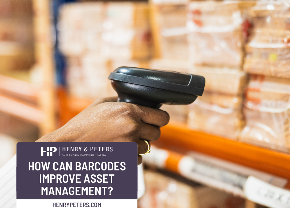 How can barcodes improve asset management?
