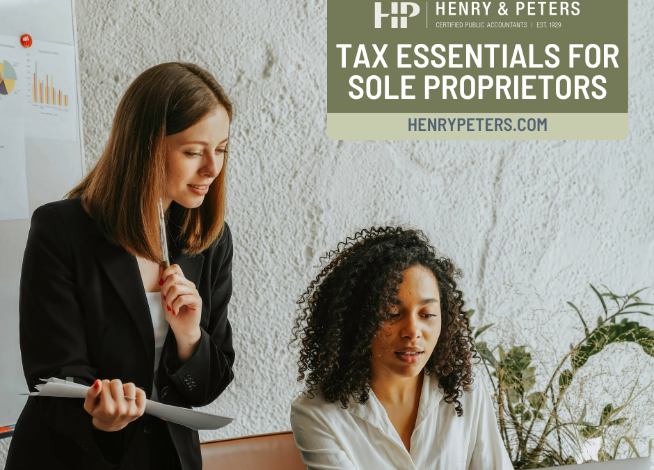 Tax essentials for sole proprietors