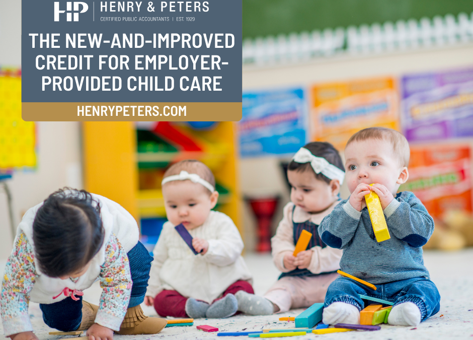 The new-and-improved credit for employer-provided child care