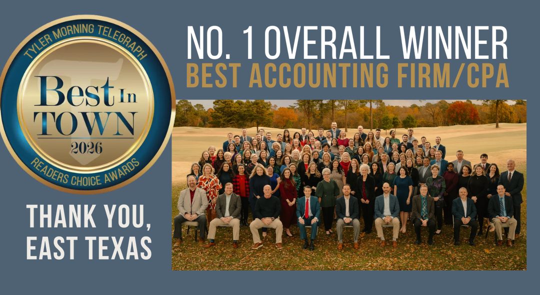 Tyler Paper Best In Town No. 1 Overall Best Accounting Firm/CPA